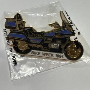 1994 Daytona Bike Week Motorcycle Pin Hat Lapel Vintage Honda Gold Wing See Pics